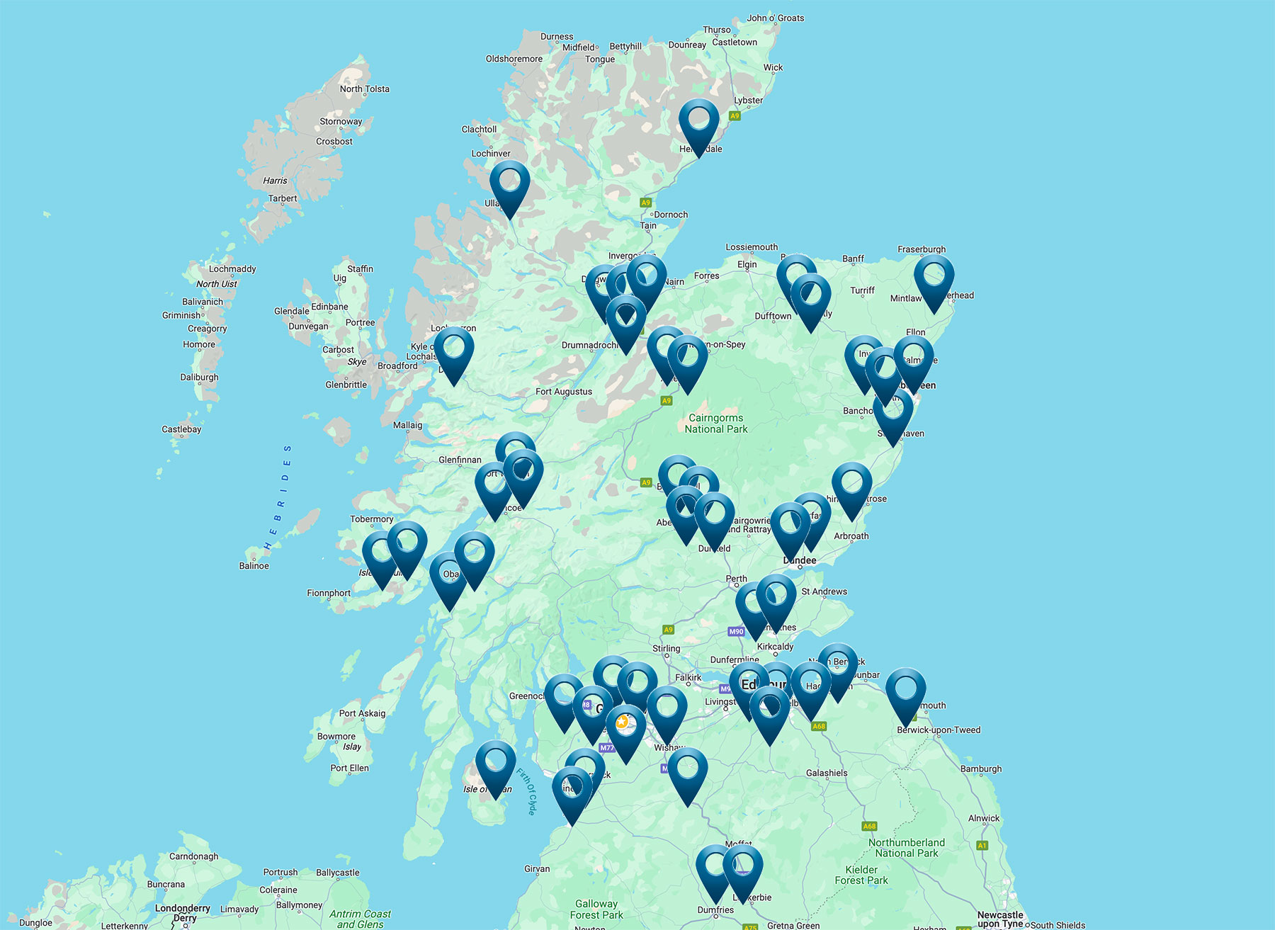 Apex Installations Map